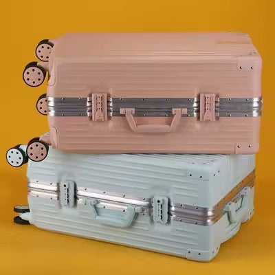 Heavy-Duty Ribbed Wheel Suitcase Bowlift