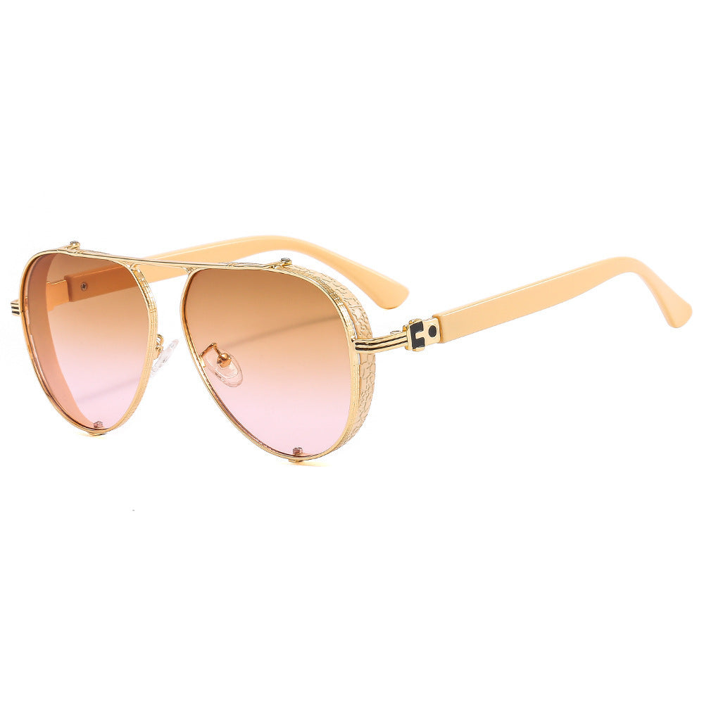 Women Luxurious Retro Sunglasses with Ornate Decorations Bowlift