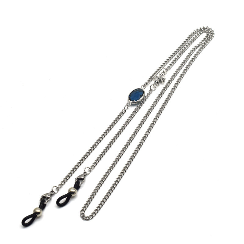 Elegant Gemstone Eyewear Chain Bowlift