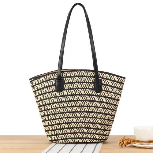 Beach bag with refined leather accents Bowlift