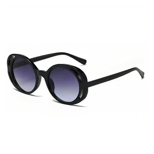 Women Oval Designer Sunglasses with Classic Detail Bowlift