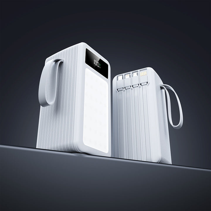 Portable power bank with integrated charging station and innovative LCD display Bowlift