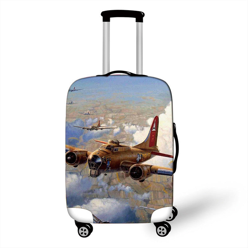 Women's Hard Shell Suitcase with Eye-Catching Airplane Design Bowlift