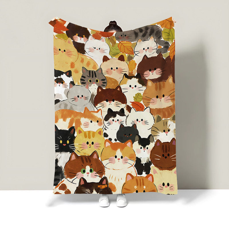 Cat Print Blanket