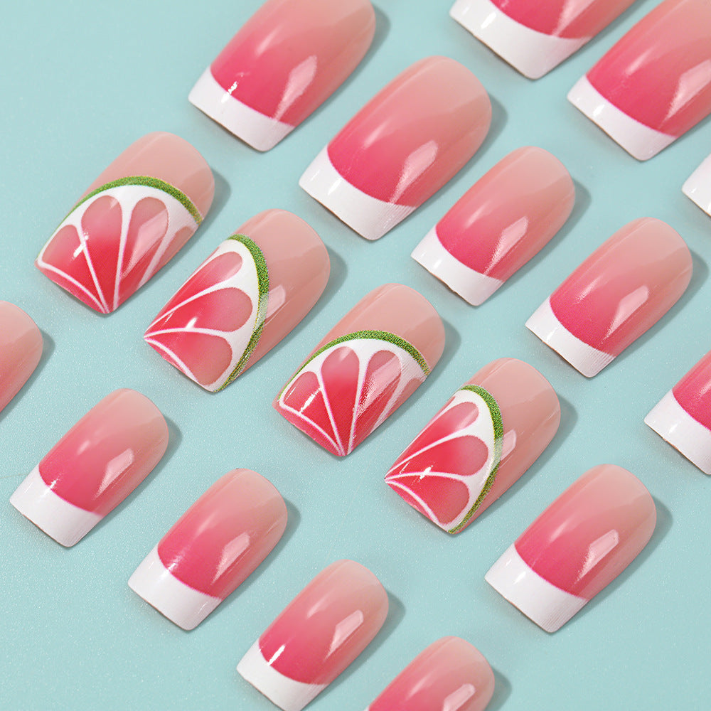 Art Nail Set with Exciting Watermelon Designs Bowlift