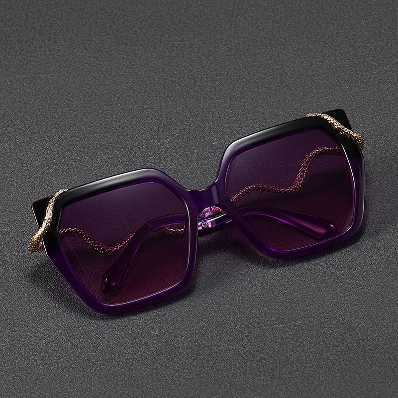 Luxury Oversized Hexagonal Sunglasses
