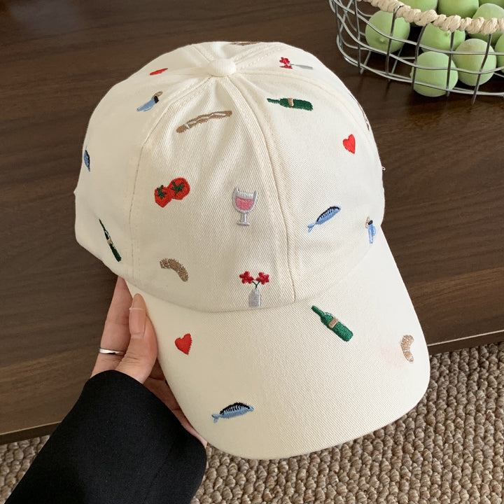 Floral Embroidered Baseball Cap
