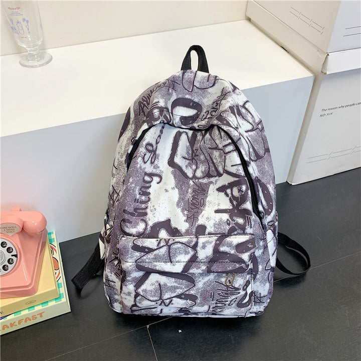 Urban Graffiti Print Backpack