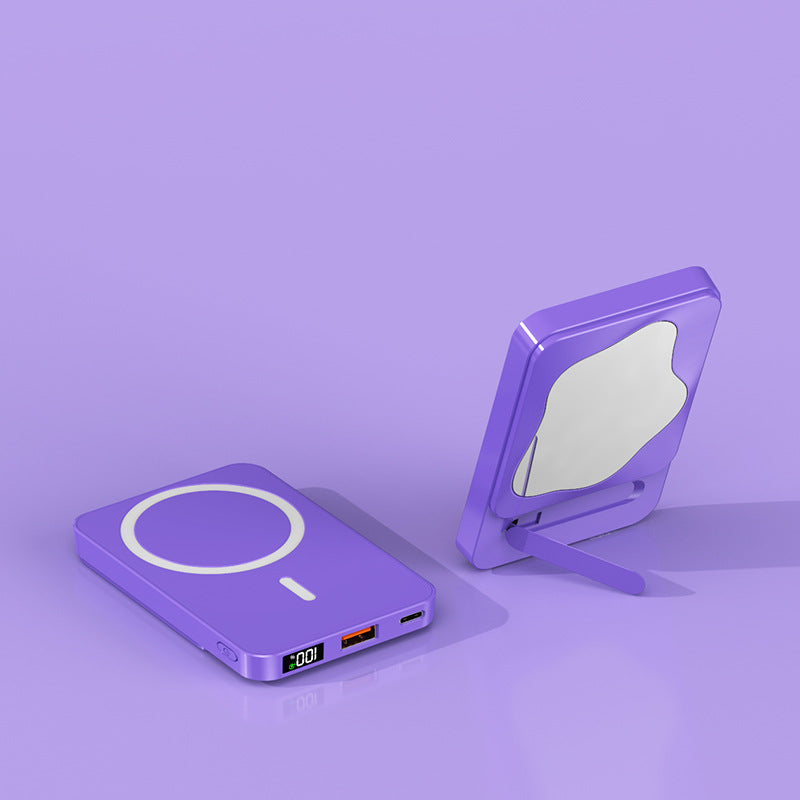 Portable Power Bank with Integrated Mirror Bowlift