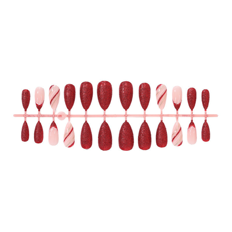 Nail set with glittering and elegant design variations Bowlift