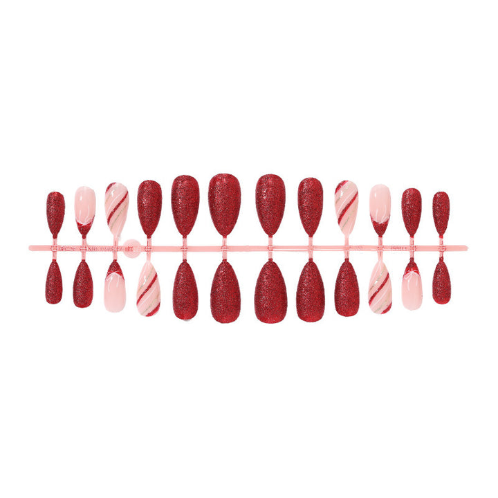 Nail set with glittering and elegant design variations Bowlift