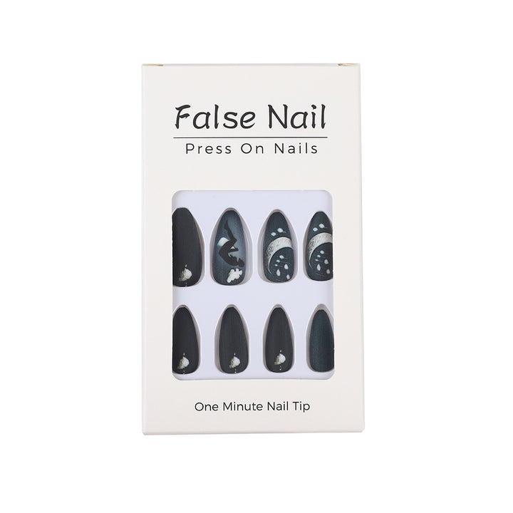 Artificial nails in moon and star design Bowlift