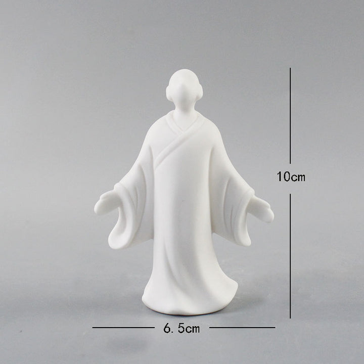 Decorative porcelain figure Bowlift