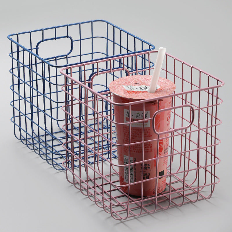 Unisex Wire Storage Basket with Ergonomic Handles Bowlift