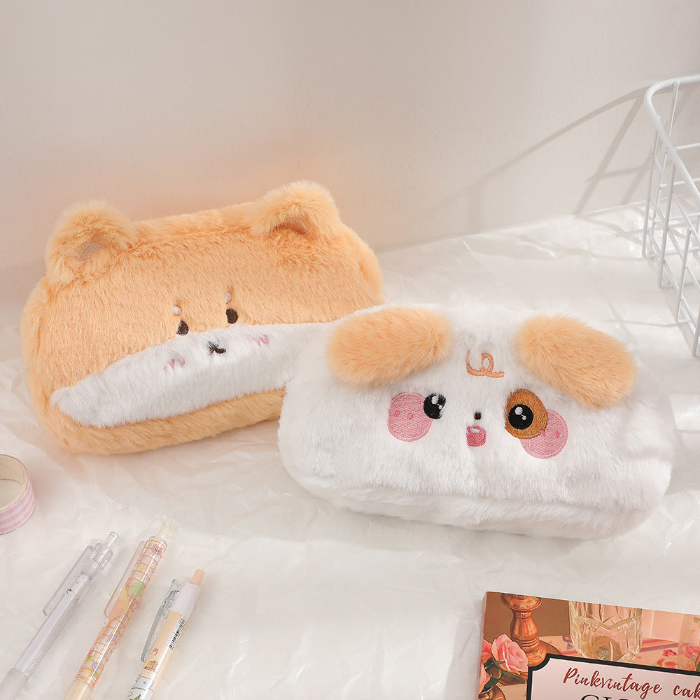 Cute Panda-Themed Plush Pencil Case Bowlift