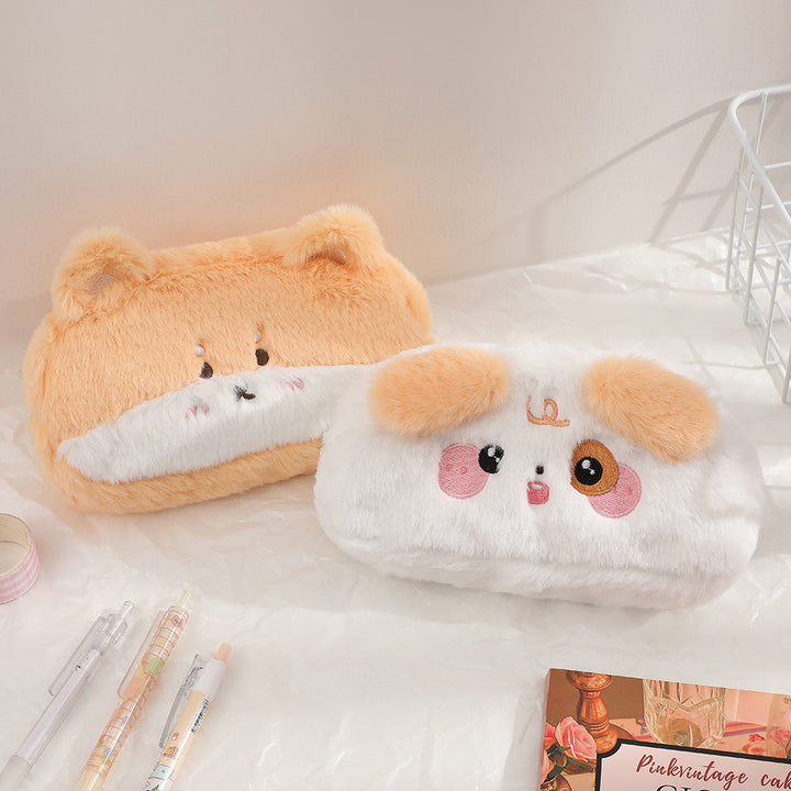 Cute Panda-Themed Plush Pencil Case Bowlift