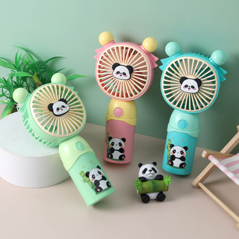 Unisex Portable Panda Fan with Integrated Spray Function Bowlift