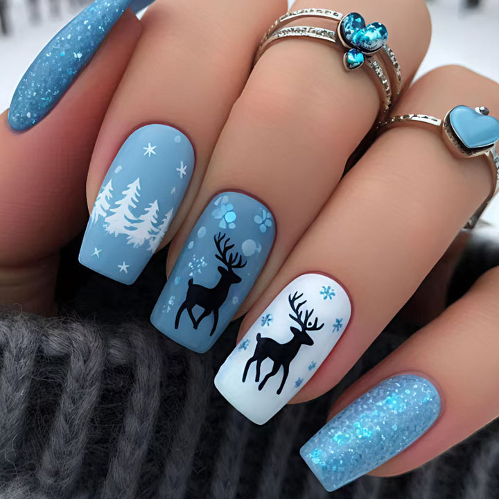 Seasonal Winter-Themed Nail Art Bowlift