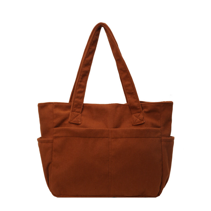 Multifunctional shoulder bag with large outer pockets Bowlift