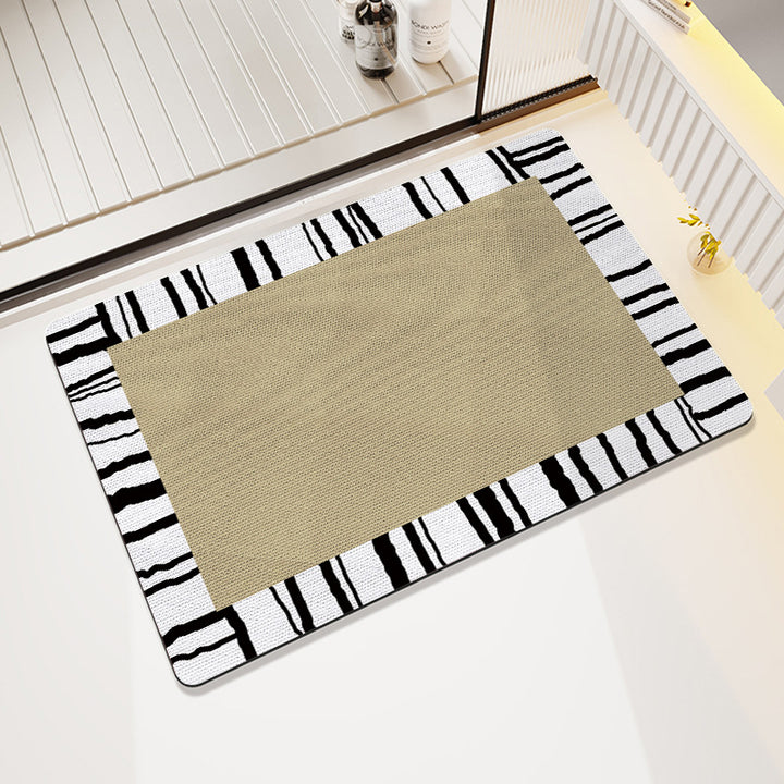 Artistic Cat-Themed Bath Mat Bowlift