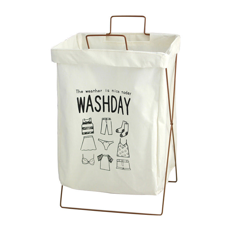 Decorative laundry basket with inspiring quotes Bowlift
