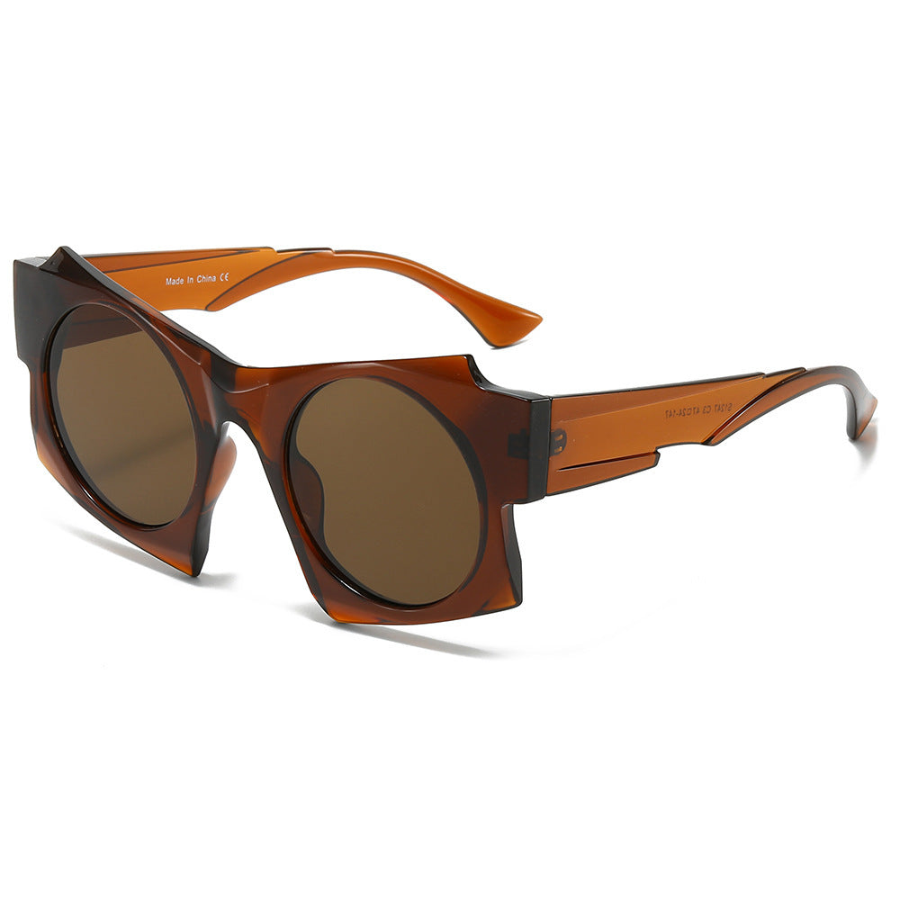 Contemporary Round Frame Sunglasses Bowlift