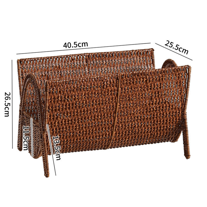 Handwoven Rectangular Magazine Holder Bowlift