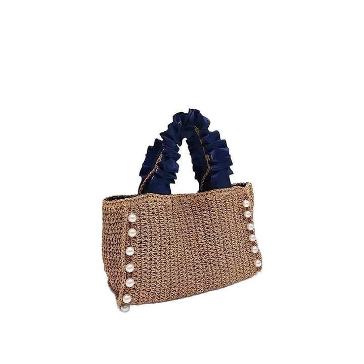 Bucket bag with ruffled handle Bowlift