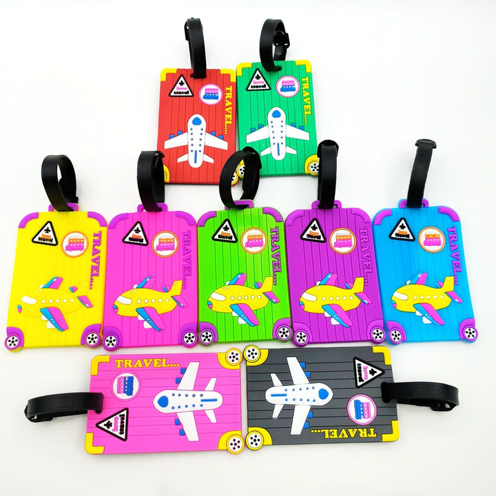 Airplane-Themed Travel Luggage Tag Bowlift