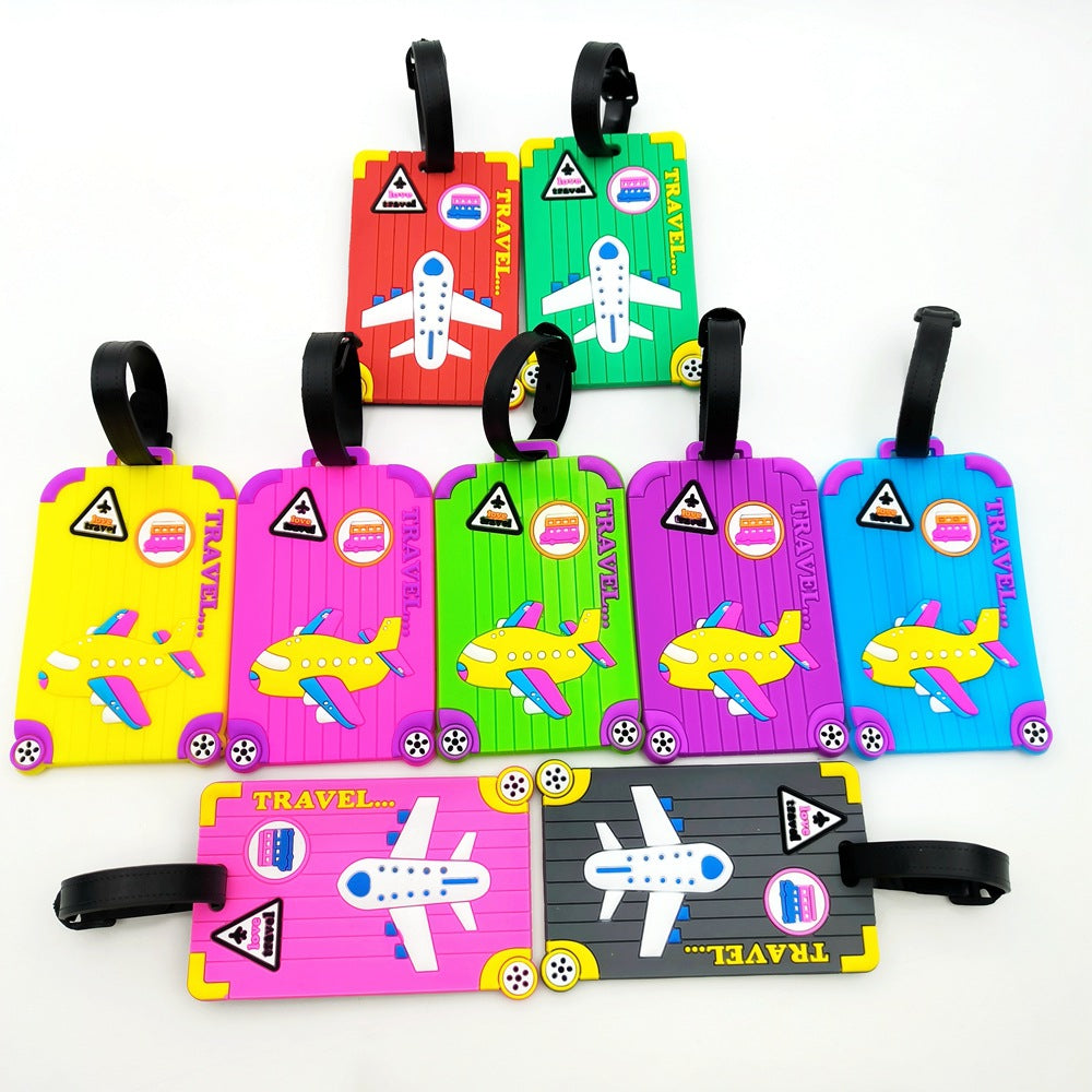 Creative Airplane-Themed Luggage Tag Bowlift