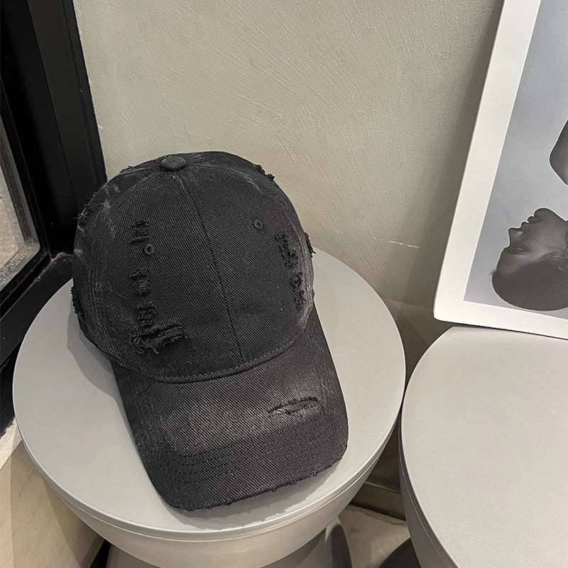 Men's Distressed Denim Cap Bowlift 1784188541