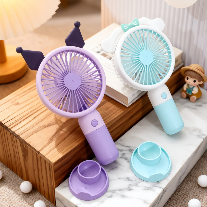 Women's Creative Hand Fan with Cute Animal Design Bowlift