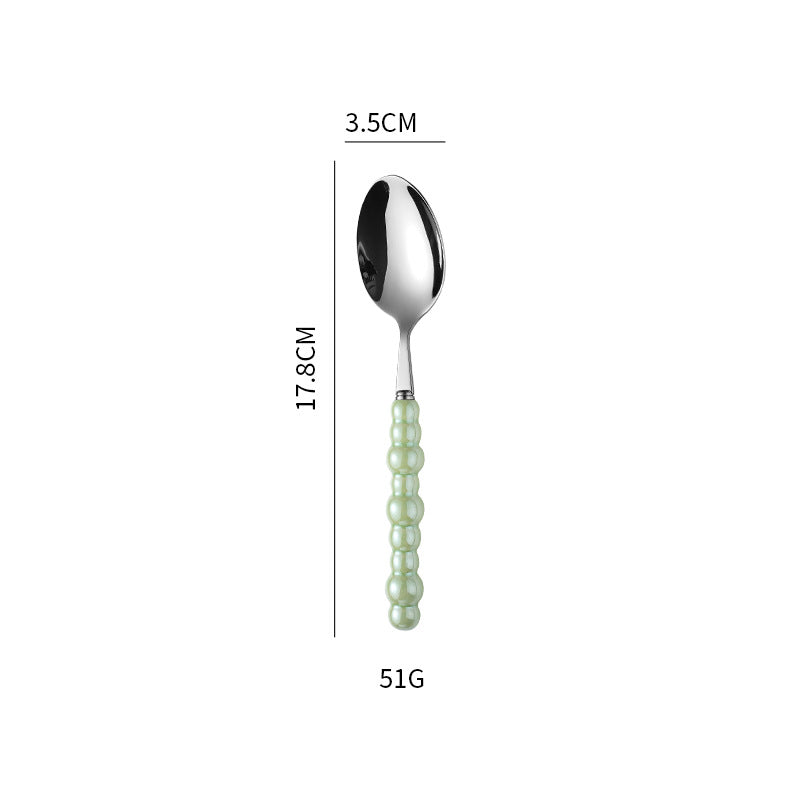 Elegant finger food fork with non-slip handle Bowlift