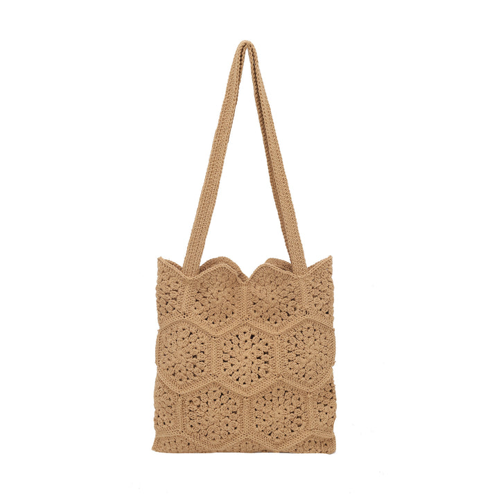 Handwoven shopping bag with unique hexagon pattern Bowlift