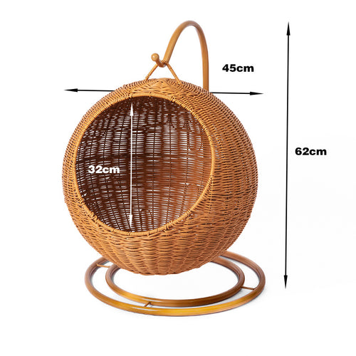 Round Woven Pet Bed Bowlift
