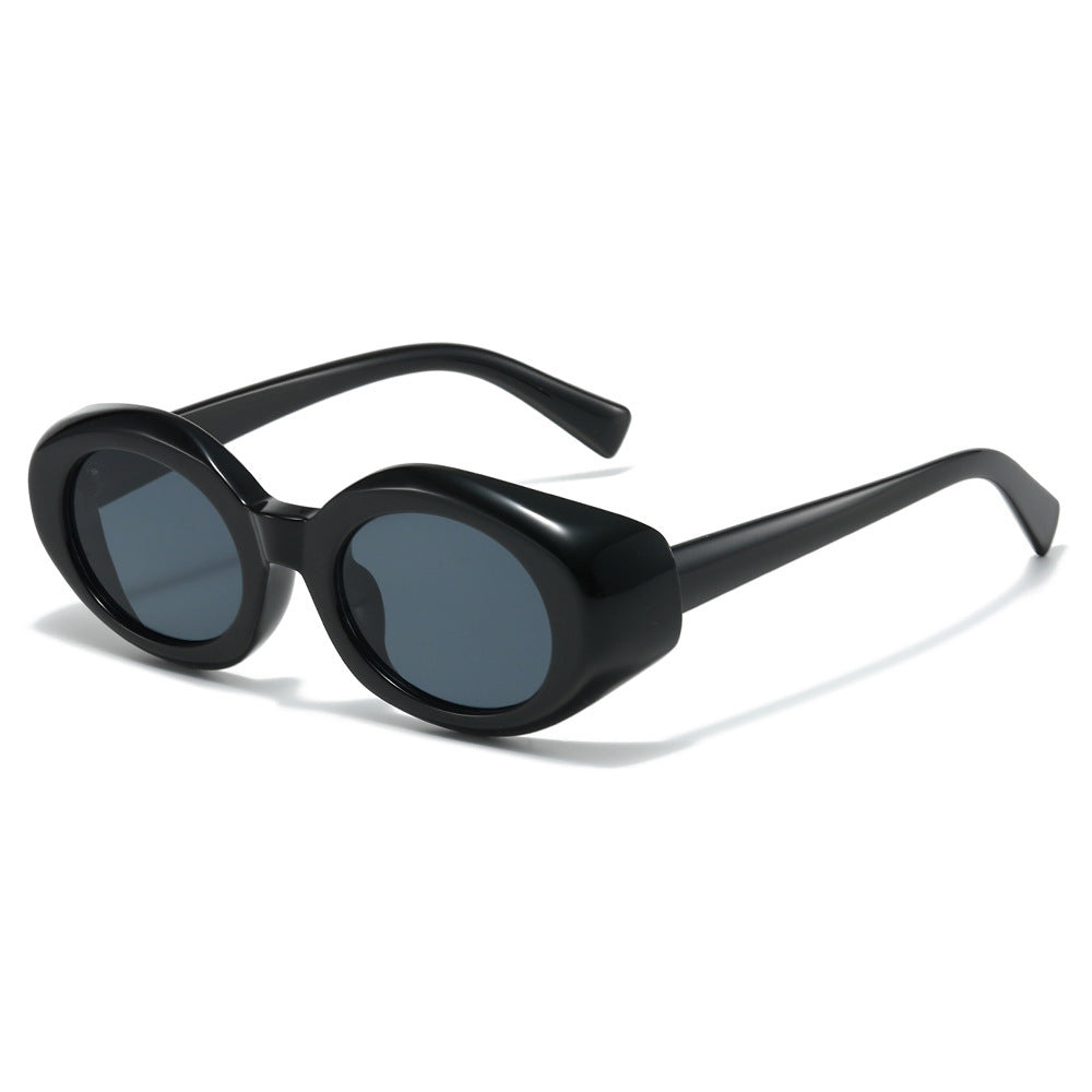 Oversized Geometric Sunglasses with Thick Frames Bowlift