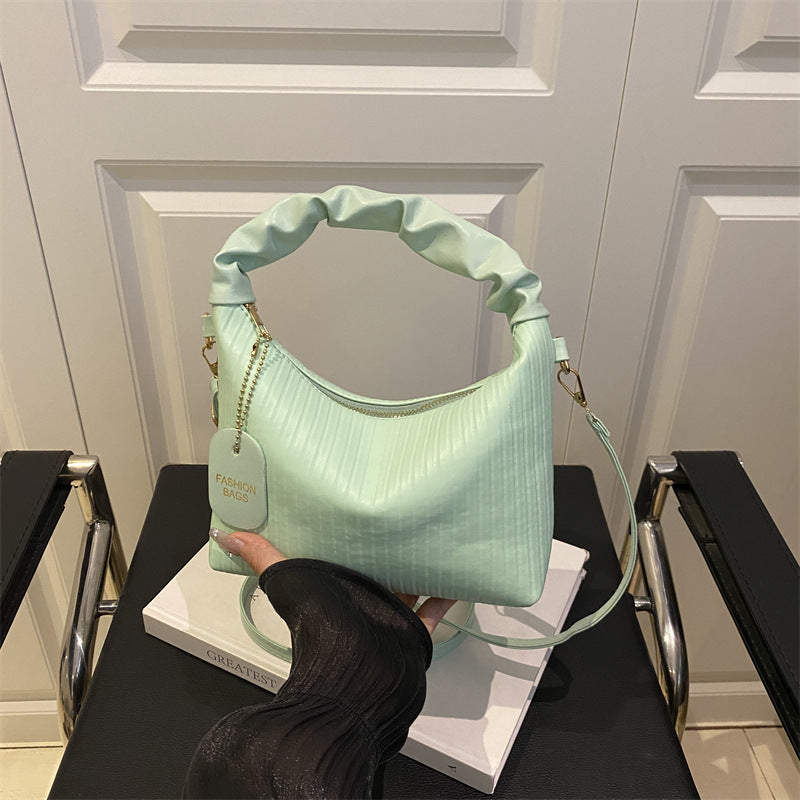 Ribbed Texture Shoulder Bag Bowlift