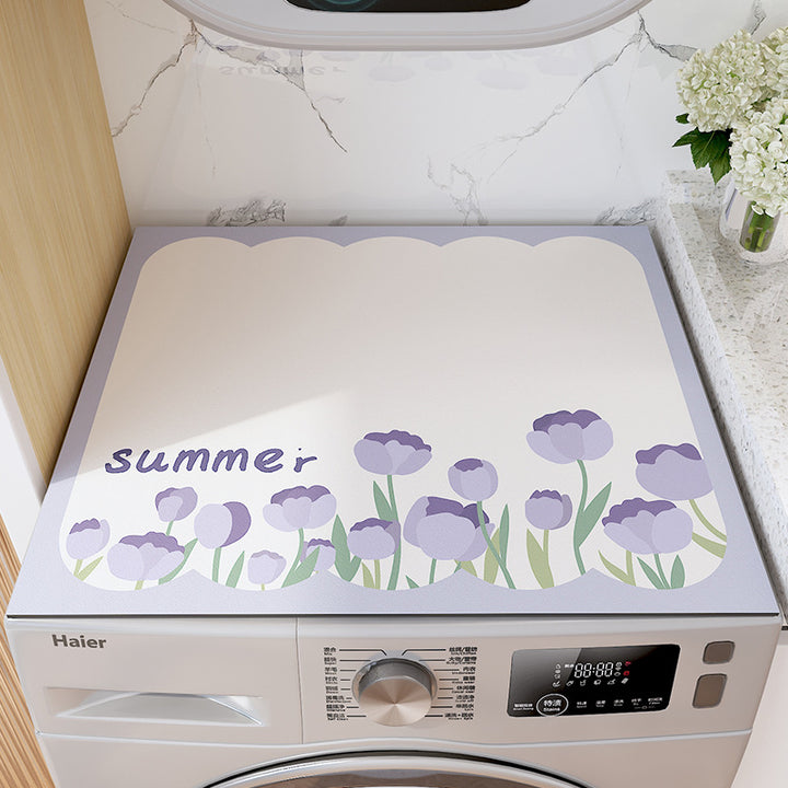 Decorative Washing Machine Top Mat Bowlift