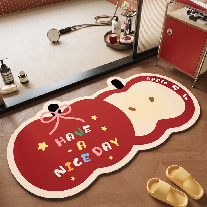 Fun Elephant-Themed Bath Mat Bowlift