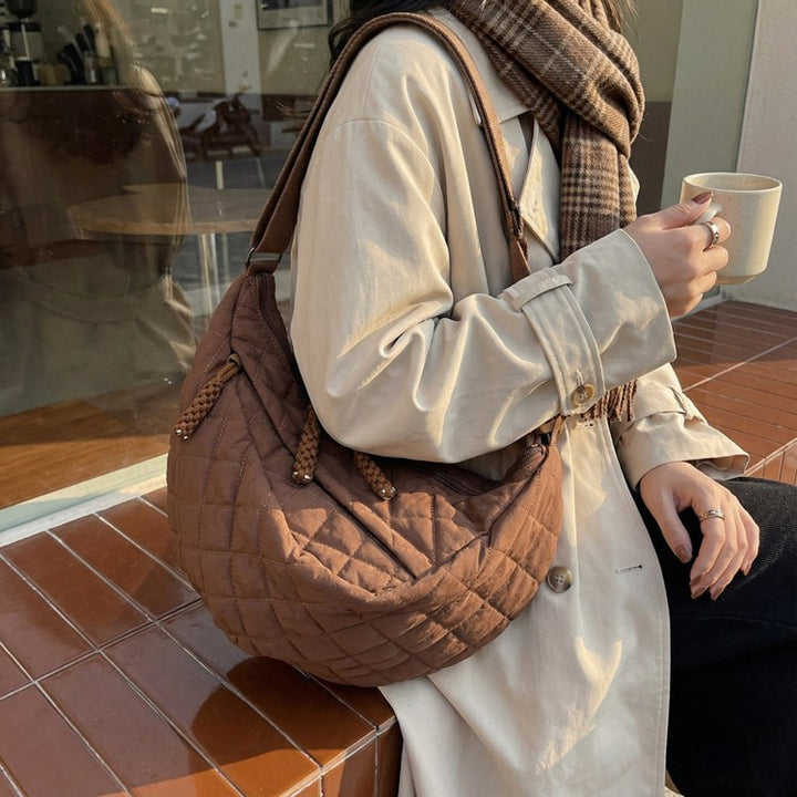 Stylish Quilted Sling Bag Bowlift