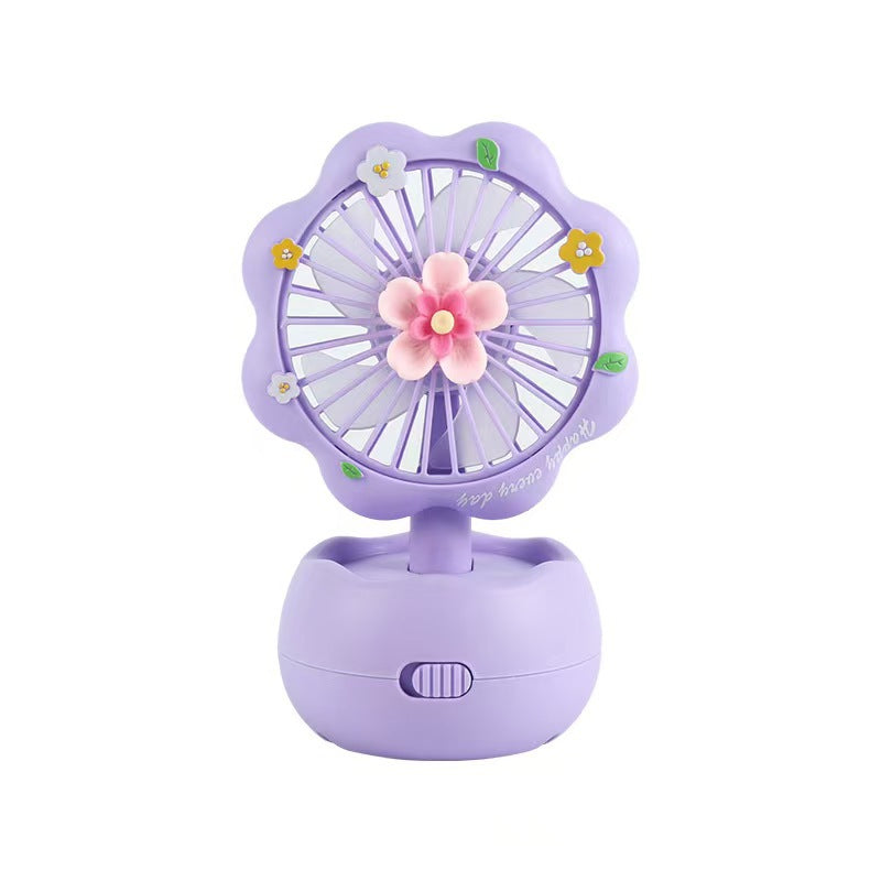 Unisex portable children's table fan with butterfly design, rechargeable and quiet Bowlift