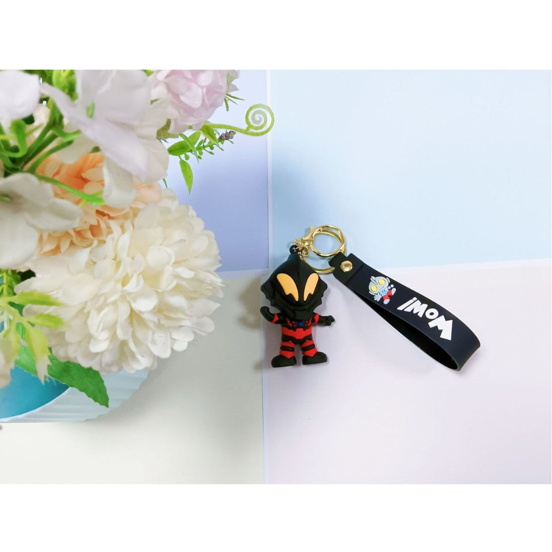 Unisex keychain made of flexible silicone with unique character design Bowlift