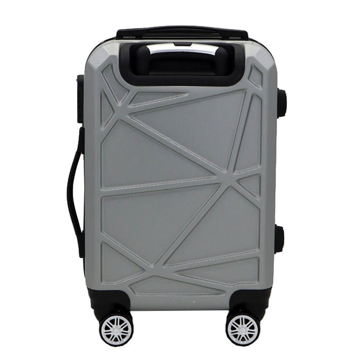 Unisex Geometric Hard Shell Spinner Suitcase Bowlift