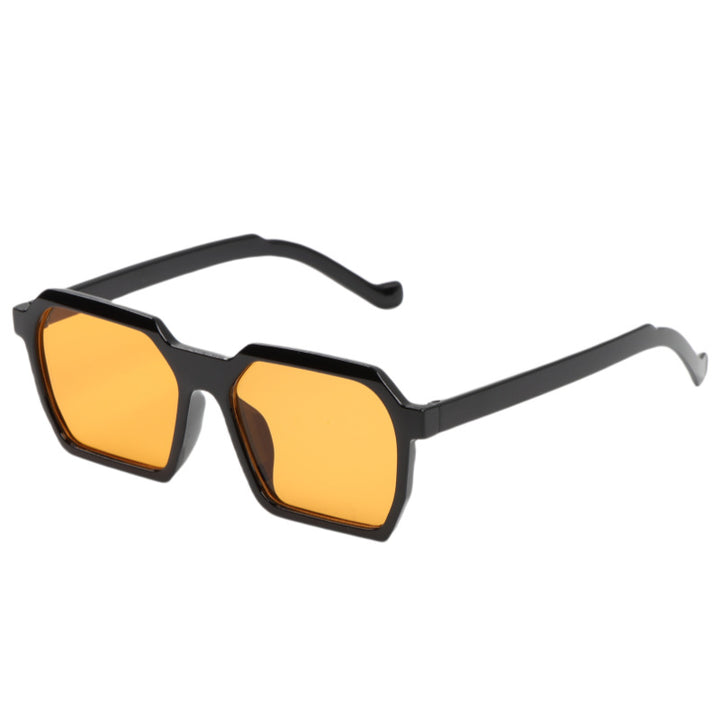 Women's Fashionable Hexagonal Sunglasses with Gentle Gradient Bowlift
