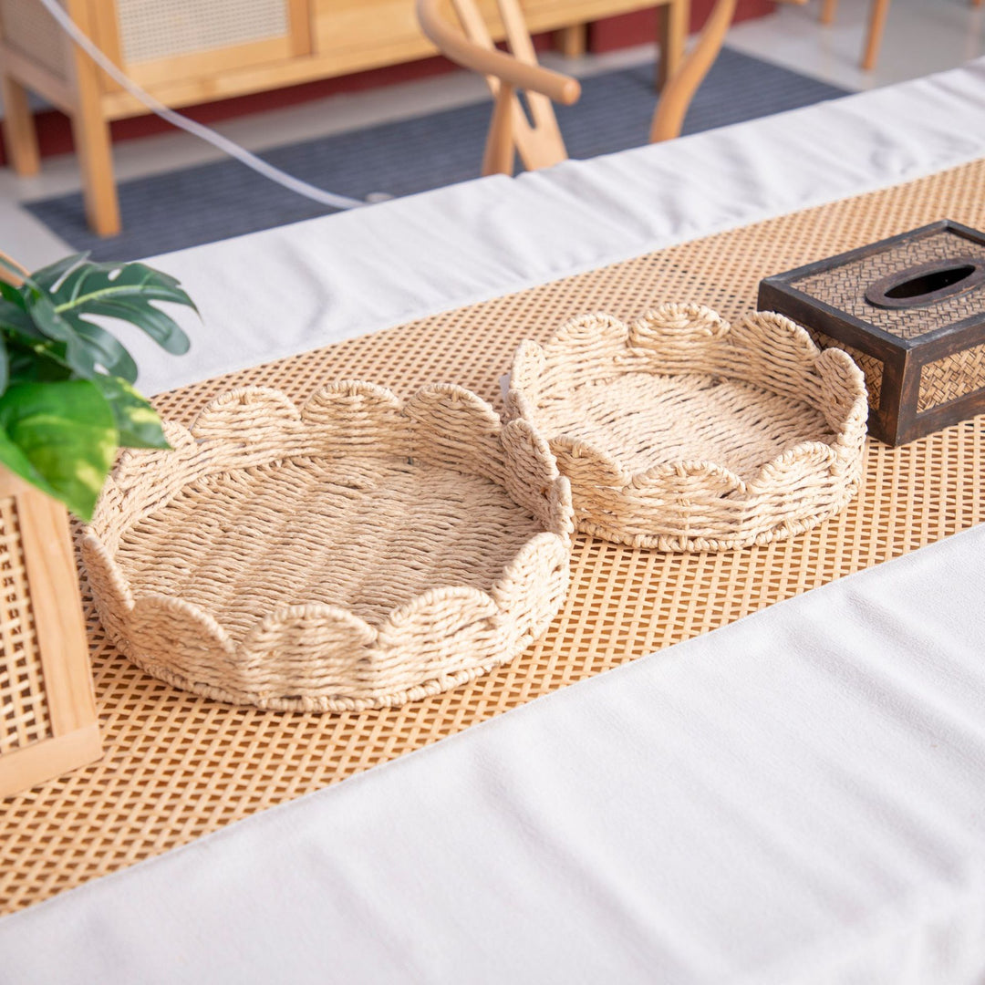 Decorative Woven Serving Trays Bowlift