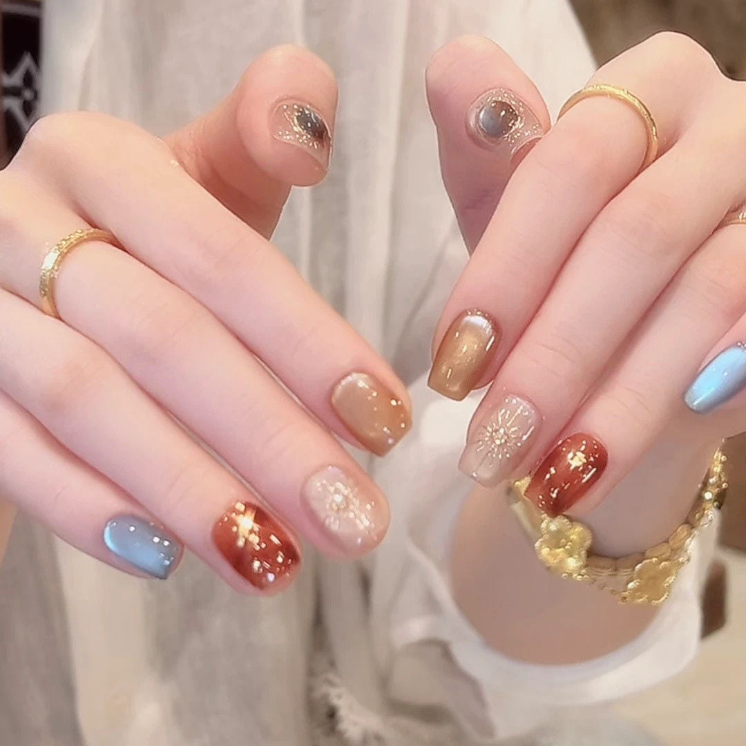 Decorative Press-On Nail Design Set Bowlift