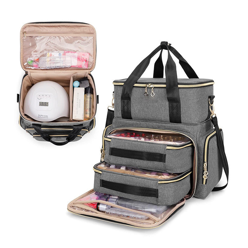 Practical cosmetics and nail organizer bag Bowlift