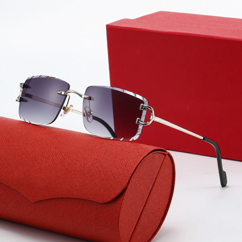 Ladies elegant half-frame corrective glasses Bowlift