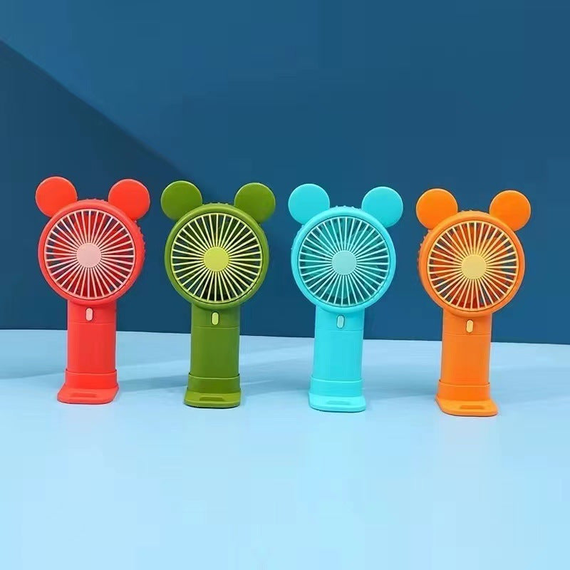 Creative Cartoon-Themed Handheld Fan Bowlift