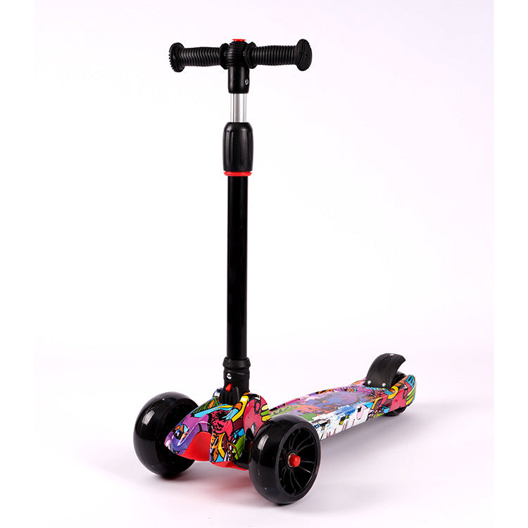 Colorful Graphic Kick Scooter Bowlift